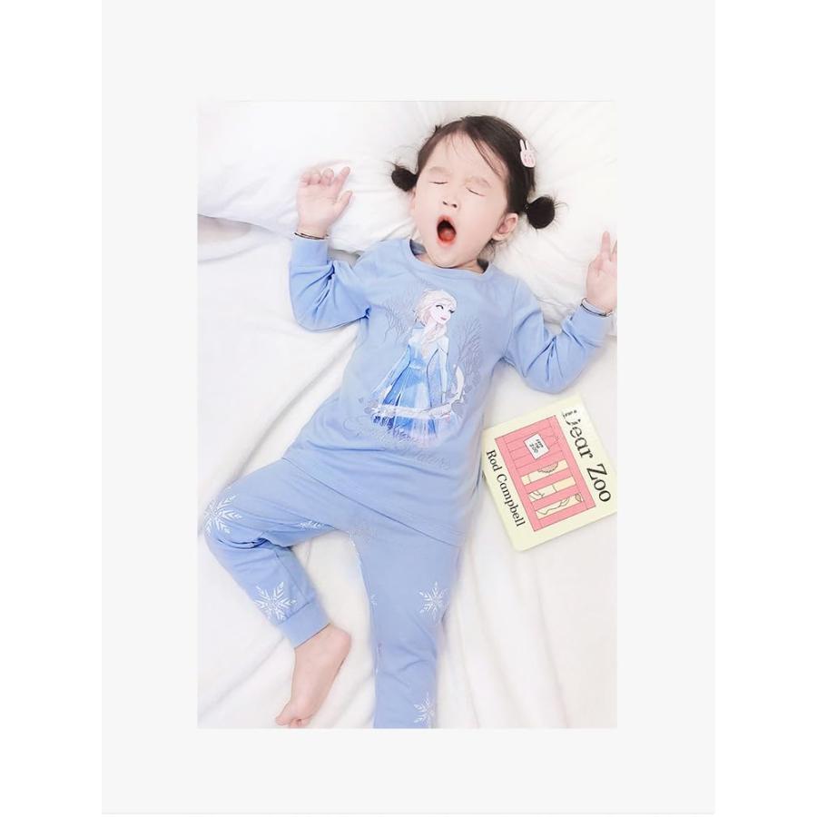 エルサ子供服 ベビー服 キッズルームウェア上下セット 女の子 エルサ服
