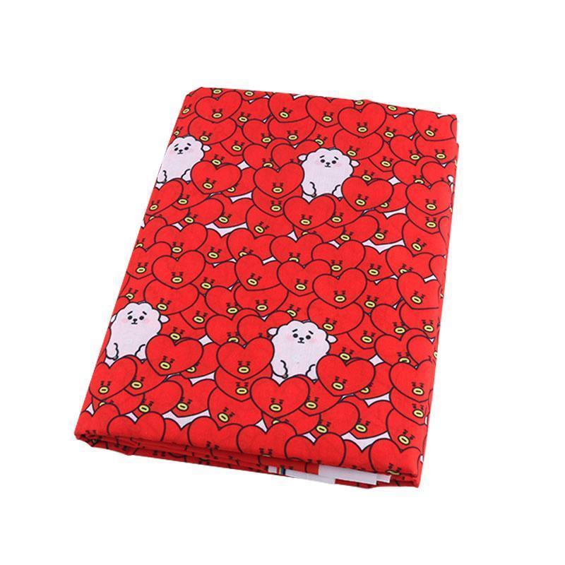 生地 布 bt21風 パッチワーク布 カットクロス ハギレ キャラクター