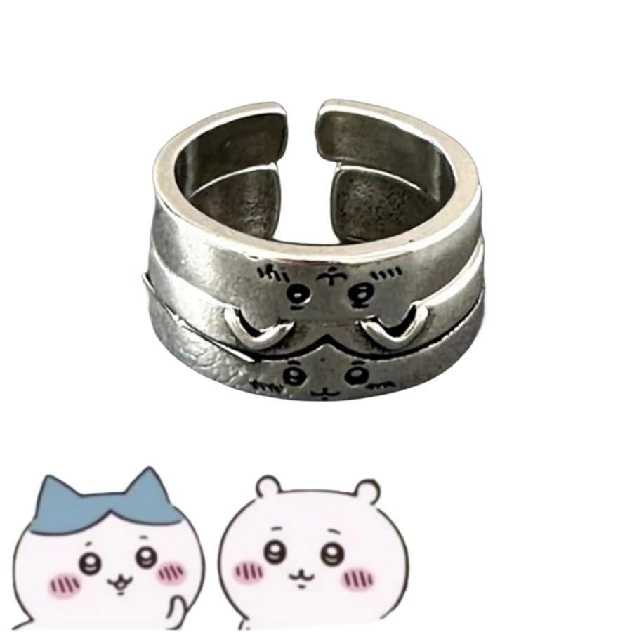 ちいかわ 指輪 ハチワレ 印象 リング cosplay コスプレ道具 カップル