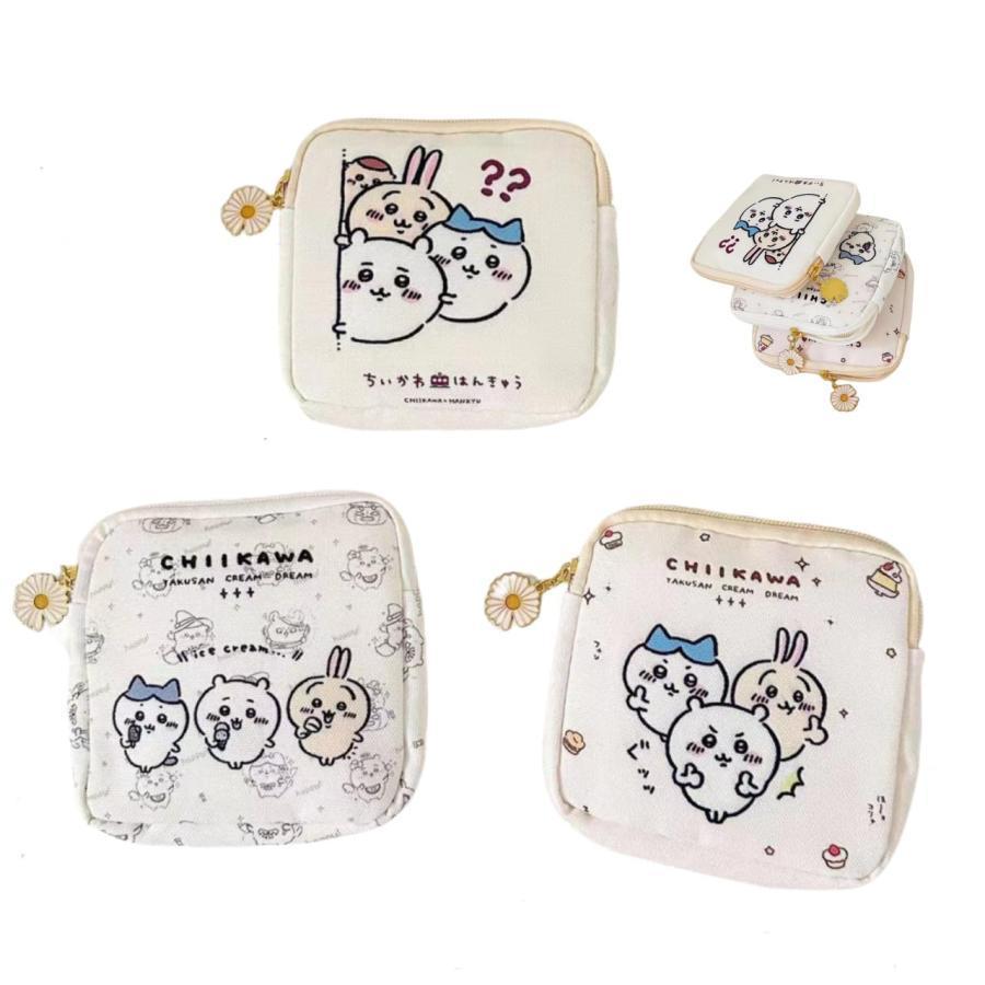 ちいかわ 小銭入れ キャンバス収納バッグ かわいい ポータブル ナプキン収納ボ　ファスナータイプ 収納ケース 札入れ 多機能 携帯便利 可愛い 収納ポーチ（Yahoo!・ユーオーショッピング）