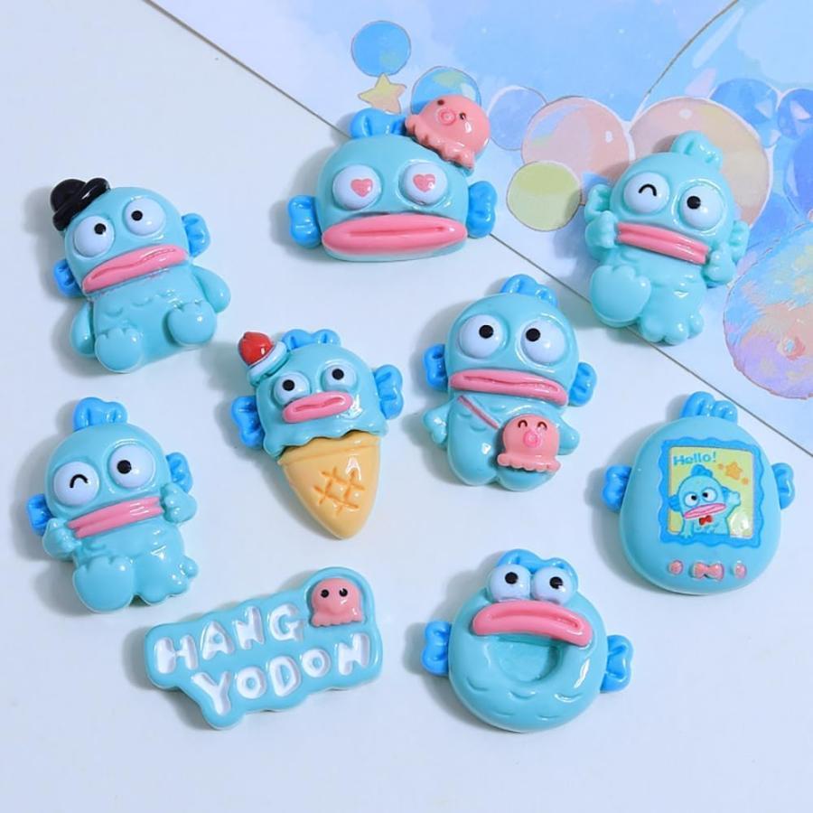 ハンギョドン デコパーツ デコ素材 9種 樹脂 レジン カボション