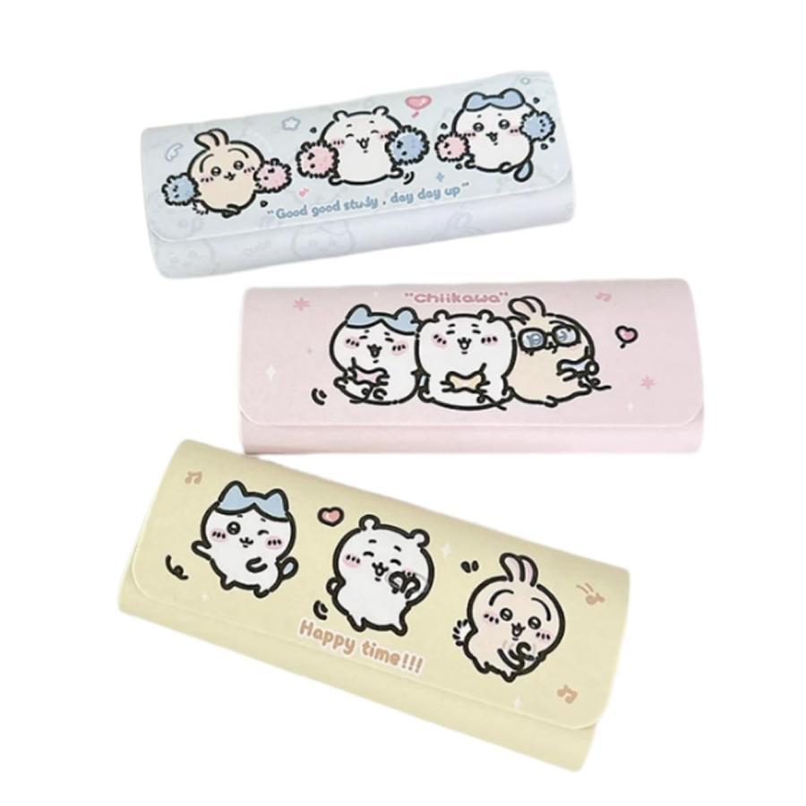 ちいかわ メガネケース リール付きカラナビ うさぎ ちいかわ メガネケース サングラスケース ハチワレ うさぎ 眼鏡ケース