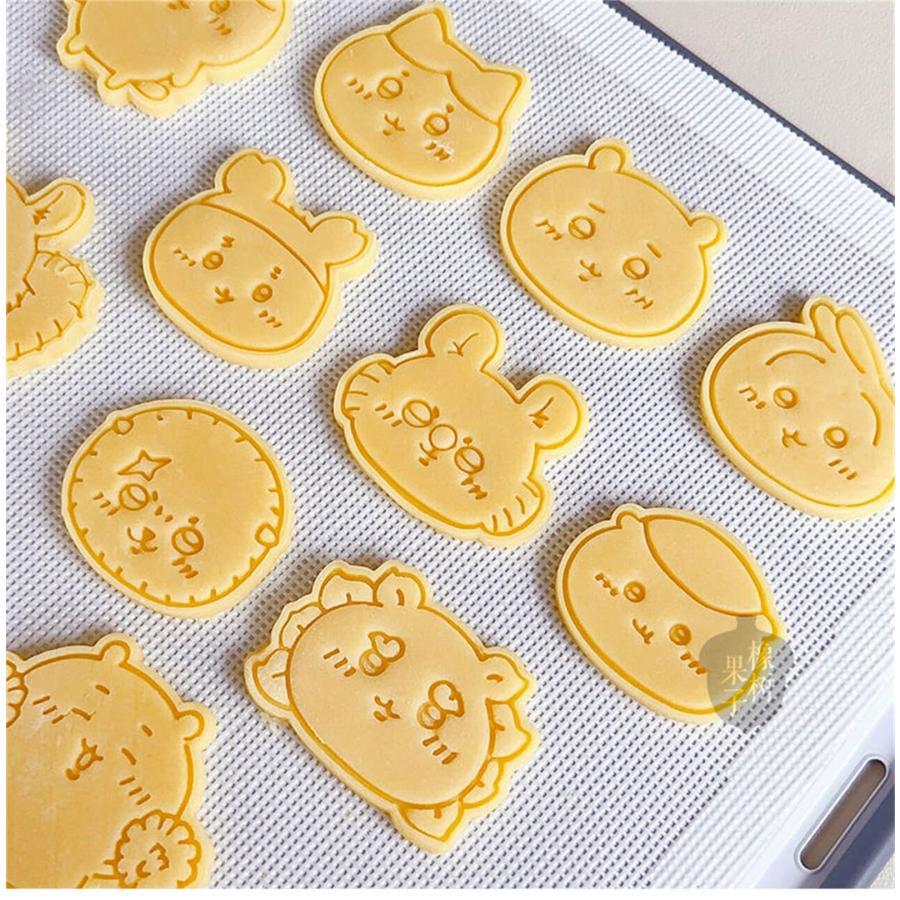 8点セット クッキー型抜き ちいかわ ハチワレ うさぎ モモンガ DIY焼き