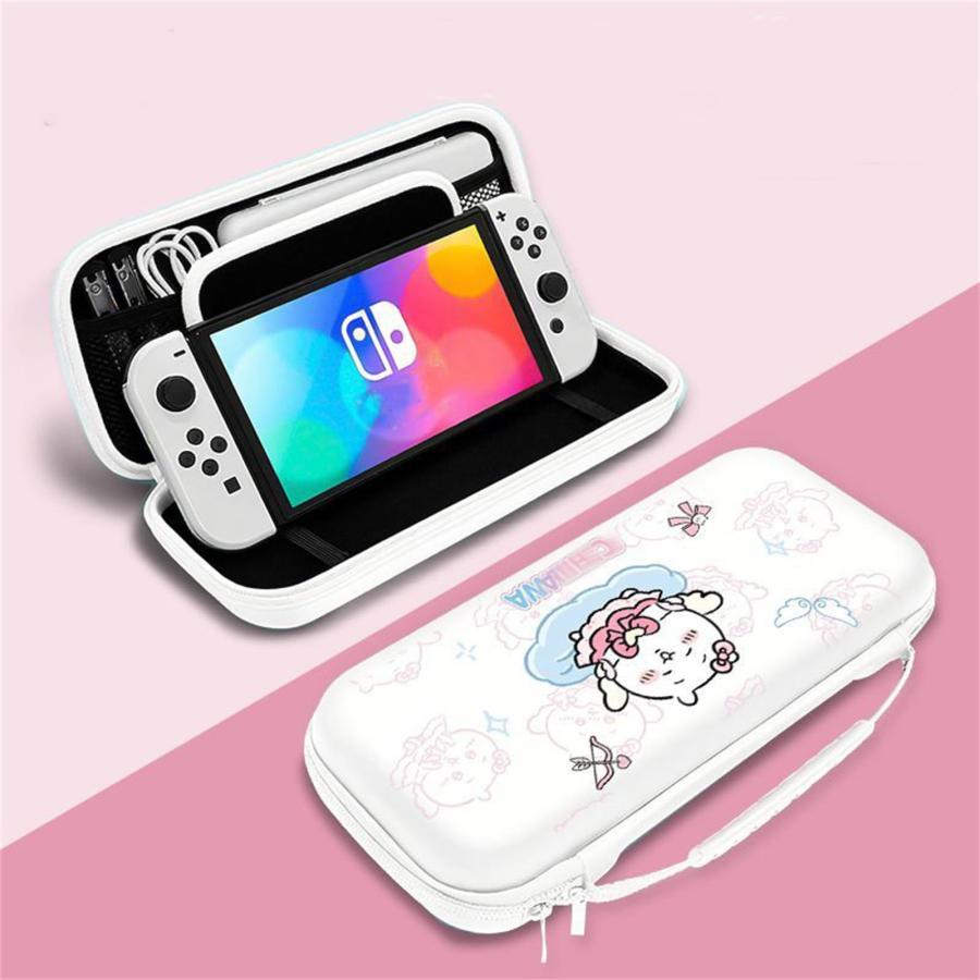 ちいかわ ハチワレ Switch2 対応 収納ケース 機収納袋 ネコ爪キャップ