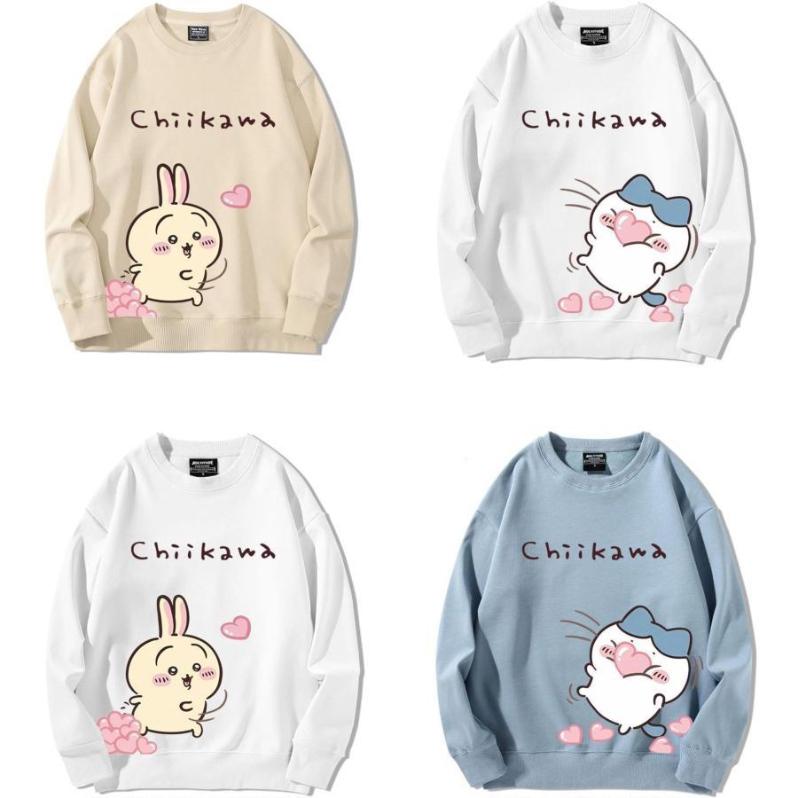 ちいかわ パーカー トップス 大きいサイズ ハチワレ うさぎ 人気 春服