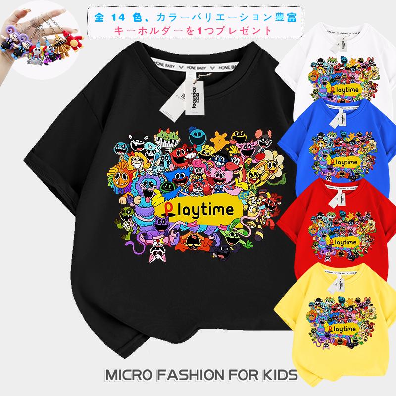 ポピープレイタイム チャプター Tシャツ プロトタイプ 半袖 綿100% 子供 キッズ 夏服 博士 新キャラ かわいい カジュアル 柔らかい 通気性（Yahoo!・ユーオーショッピング）
