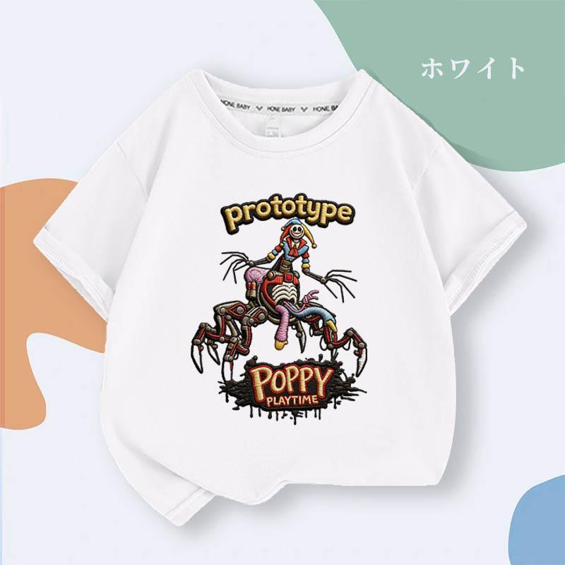 Poppy Playtime プロトタイプ Tシャツ 150cm × 2枚 ポピープレイタイム5 チャプター Tシャツ プロトタイプ 半袖 綿100