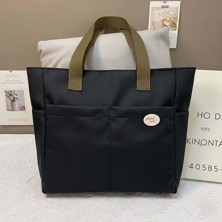 トートバッグ ユニセックス 大容量 サイドポケット付き 通勤 通学