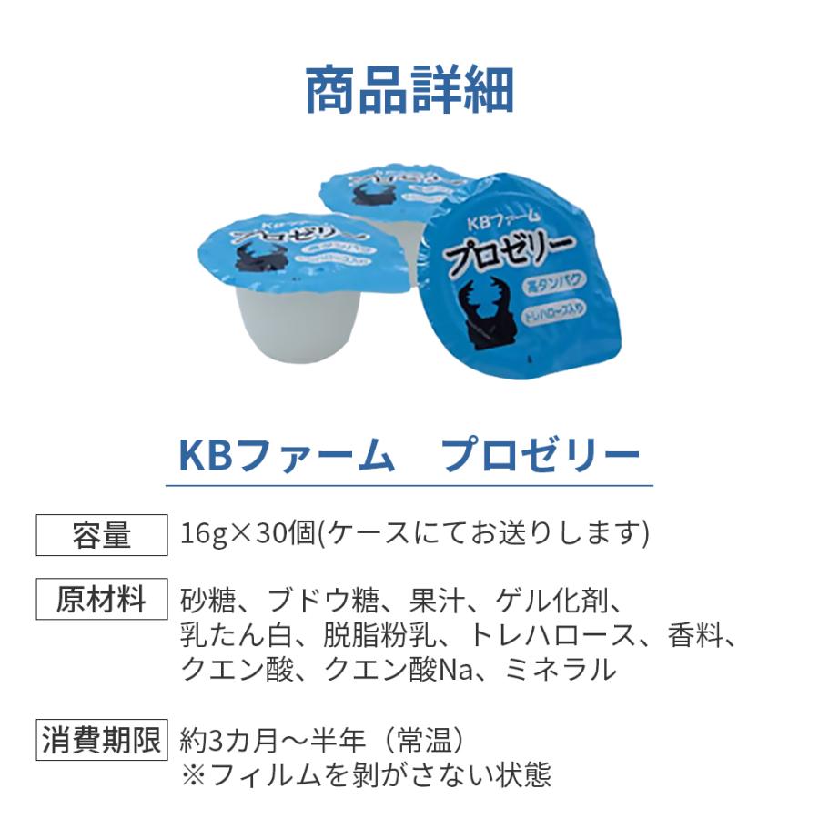 昆虫ゼリー プロゼリー 16g 30個 KBファーム バナナ風味 高タンパク質