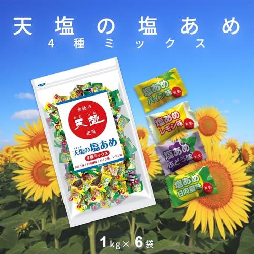 赤穂化成 天塩の塩あめ 4種ミックス 1kg (250粒入) × 6袋 アソートタイプ イベント用_4