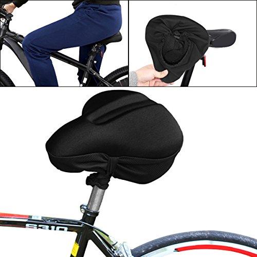 サドルカバー 自転車フィットネスバイク用 低反発クッション 衝撃吸収 防水カバー付け vickmall