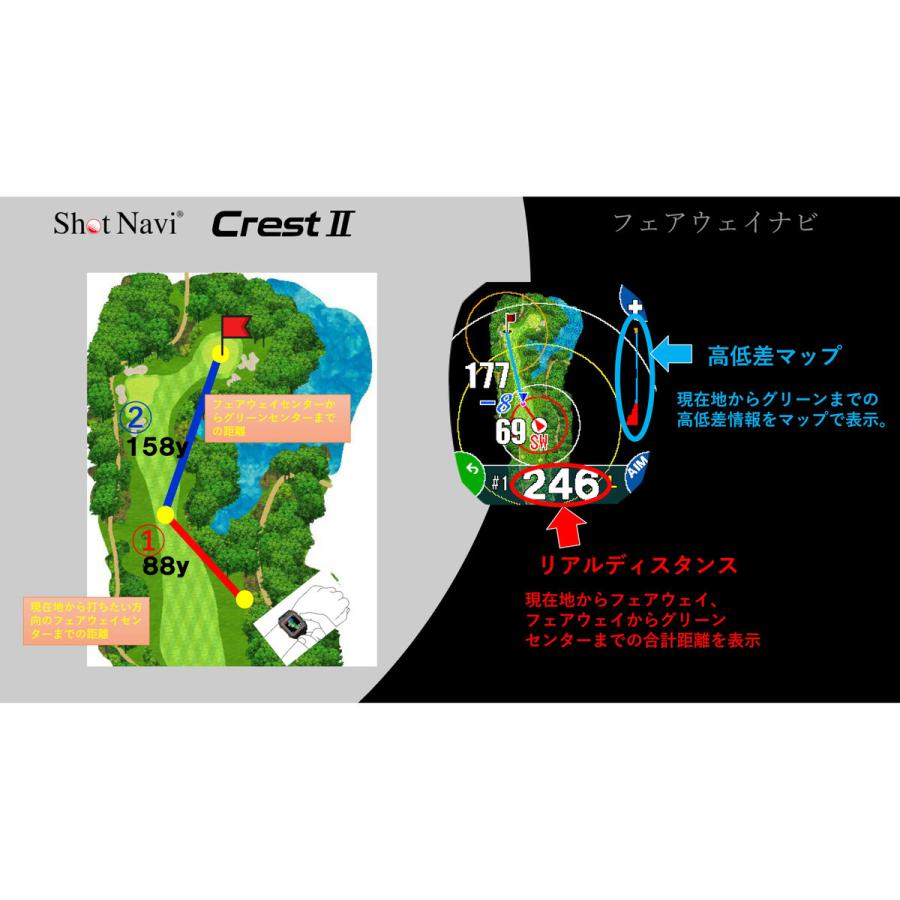 ショットナビ クレスト2 GPS ゴルフウォッチ｜utopia-style｜05