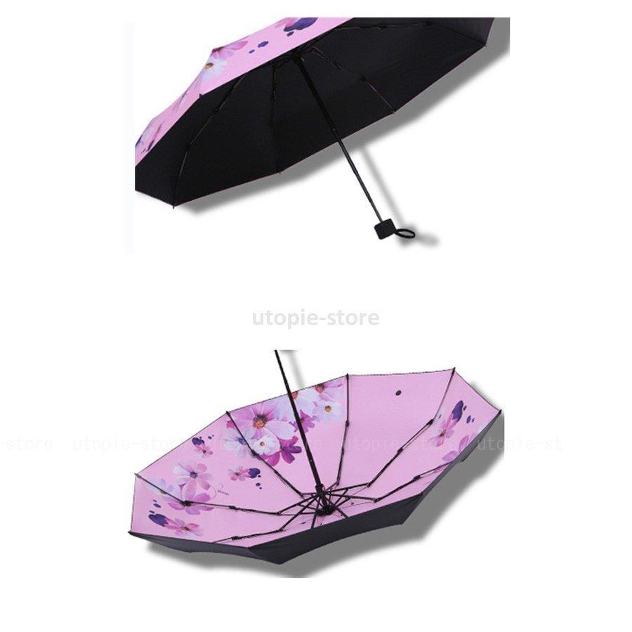 欲しいの 日傘 折りたたみ傘 レディース おしゃれ 軽量 晴雨兼用 折りたたみ傘 花柄 Uv 日傘 雨傘 遮光 遮熱 5段折りたたみ 紫外線対策 涼しい 11色 晴雨兼用傘 カラー B8 Irisyaish Co Il