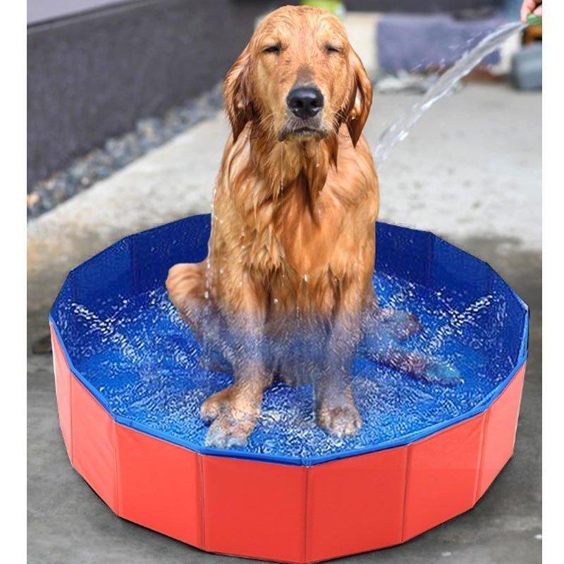犬プール バスグッズ お手入れ用品 お風呂用品 アウトドア バスタブ ペット用バス ペット用プール 折り畳む可能 水漏れなし 犬 犬用プール 猫 送料無料 一部地域を除く バスタブ
