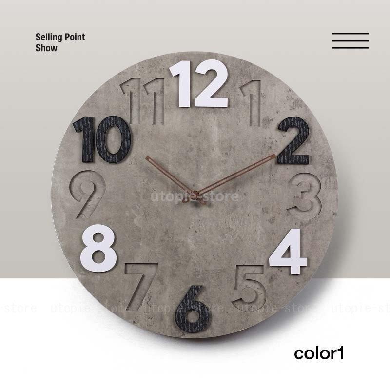 無料発送 壁掛け時計 掛け時計 おしゃれ ウォールクロック クロック インテリア 木製 時計 壁掛け モダン 北欧 新築祝い 透かし ギフト 電池 静音 30 40cm 5color Heartlandgolfpark Com