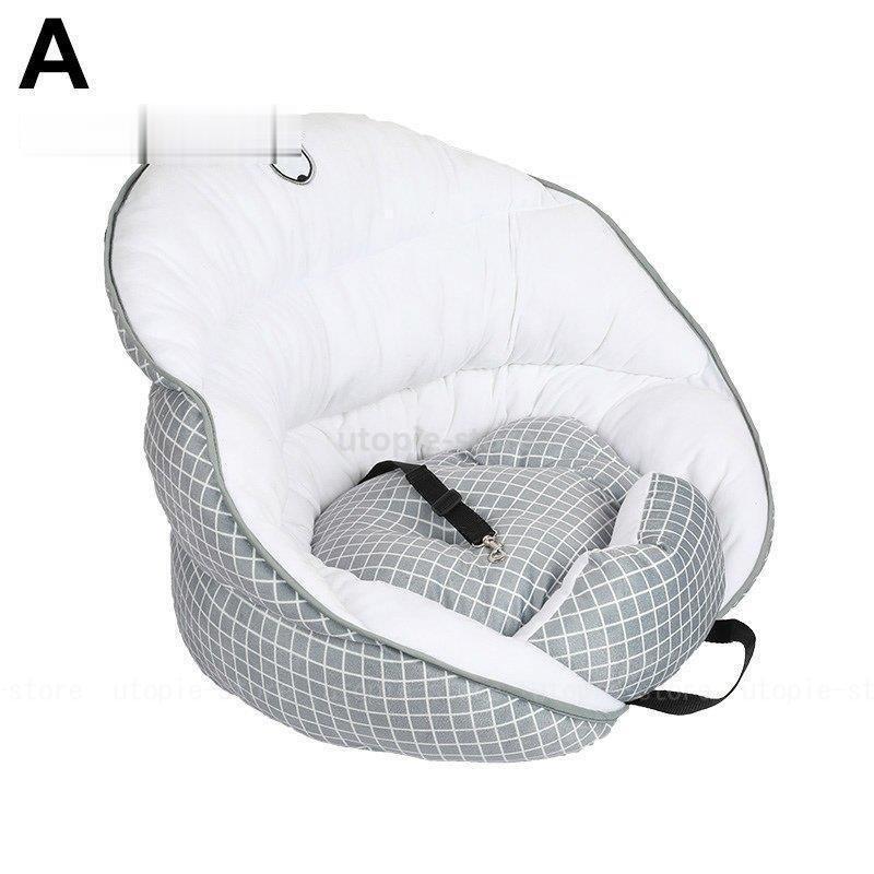 絶品 ペット用品 雑貨 ペット用ベッド クッション マット 車 ドライプ 固定 お出かけ 車移動 グレー ホワイト癒し オシャレ おしゃれ 中型 可愛い 65 Wantannas Go Id