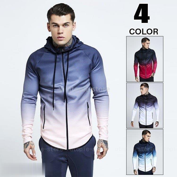 パーカー メンズ ジャージ ジップパーカー スポーツウェア 吸汗速乾 ランニング メンズファッション 速乾 トップス Utopie 通販 Yahoo ショッピング