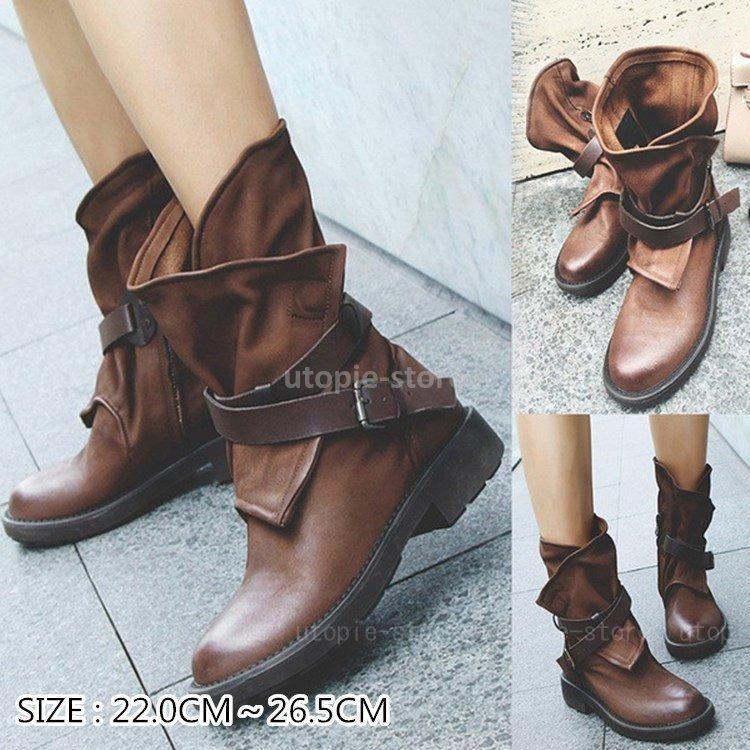 時間指定不可 サイドゴアブーツ ショートブーツ ぺたんこシューズ レディース 秋冬 婦人靴 カジュアルシューズ 通勤