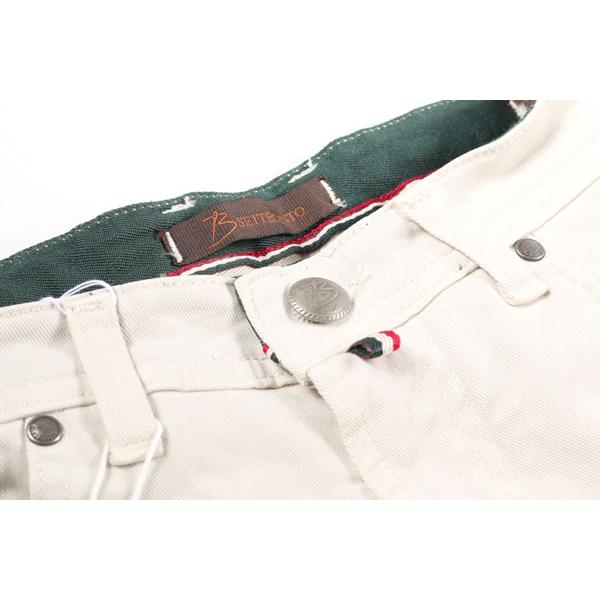 【Winter Sale 20%OFF】 B SETTECENTO（ビーセッテチェント） ジーンズ 6032 オフホワイト 44 21411 【A21421】 / 大きいサイズ |  | 03
