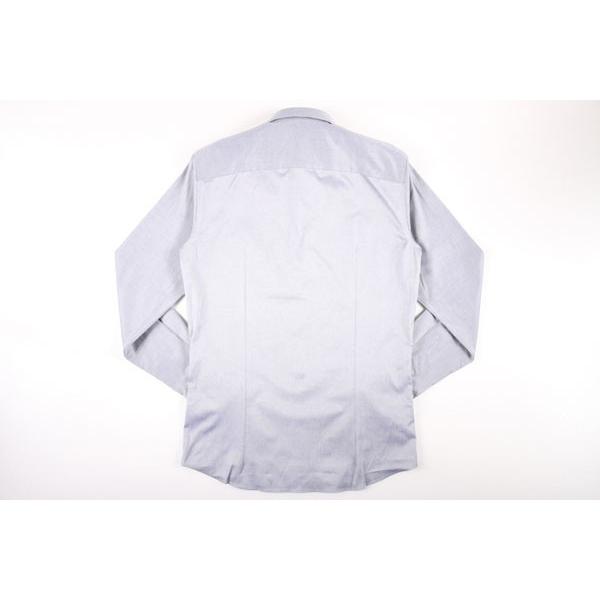 GALLIA（ガリア） 長袖シャツ GA5B15 ホワイト x ブラック 41 21444 【A21447】 GA5B15