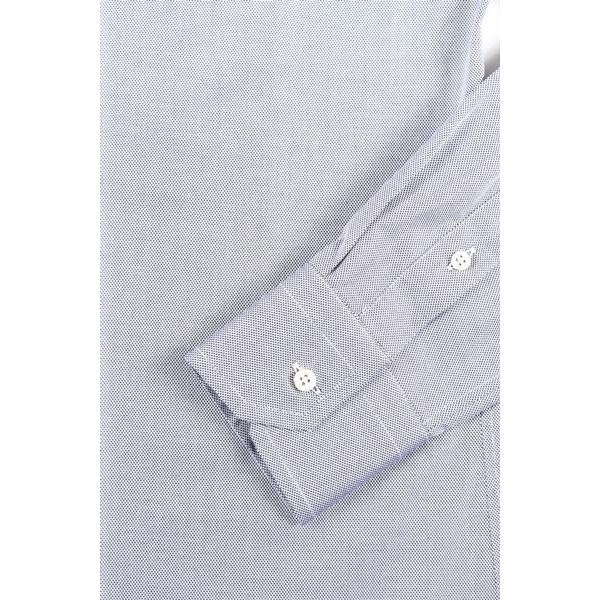 GALLIA（ガリア） 長袖シャツ GA5B15 ホワイト x ブラック 41 21444 【A21447】 GA5B15