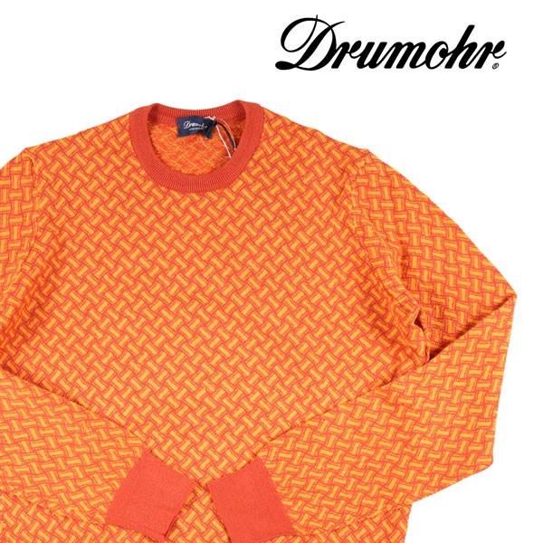 激安先着 Drumohr（ドルモア） 丸首セーター D1BN113 オレンジ 50 21728 【S21729】 ニット、セーター
