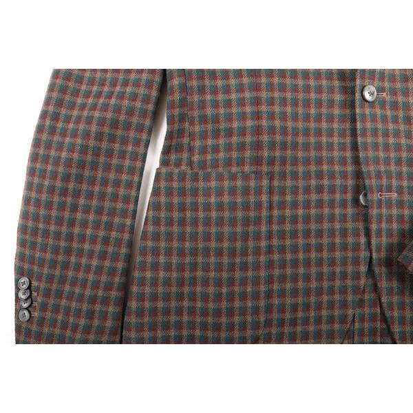 BOGLIOLI （ボリオリ） ジャケット N2902E ブラウンxワインレッド 48 【W21818】の画像