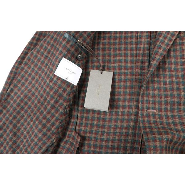 BOGLIOLI （ボリオリ） ジャケット N2902E ブラウンxワインレッド 48 【W21818】の画像