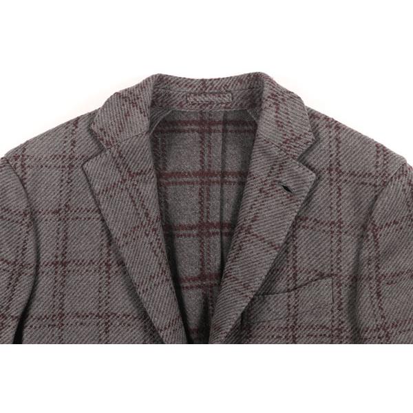 LARDINI （ラルディーニ） ジャケット IA320AQ-11 グレーxブラウン 48 【W22563】の画像