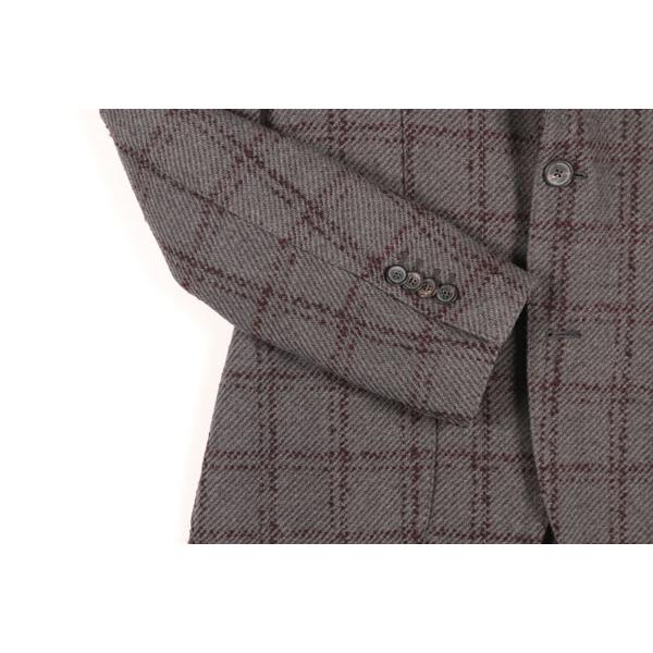 LARDINI （ラルディーニ） ジャケット IA320AQ-11 グレーxブラウン 48 【W22563】の画像