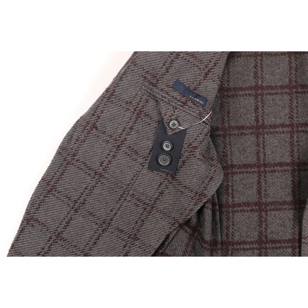 LARDINI （ラルディーニ） ジャケット IA320AQ-11 グレーxブラウン 48 【W22563】の画像