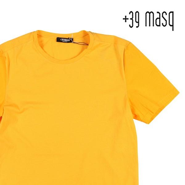 +39 masq（マスク） Uネック半袖Tシャツ T7004 イエロー 3XL 22770yl 【S22789】｜utsubostock