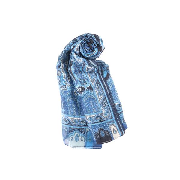 ETRO（エトロ） ストール 5010 マルチカラーネイビー 23008nv 【S23008