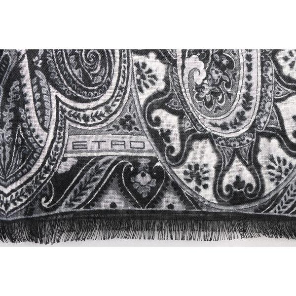 最先端 Etro エトロ ストール 5011 ブラック bk S 正規激安 Kuljic Com