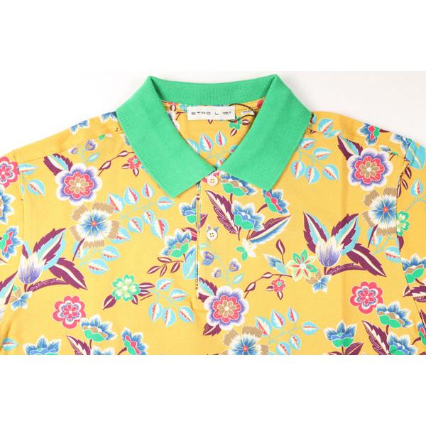 ETRO （エトロ） 半袖ポロシャツ 1Y040-4059 イエローxグリーン L 【A23062】_2