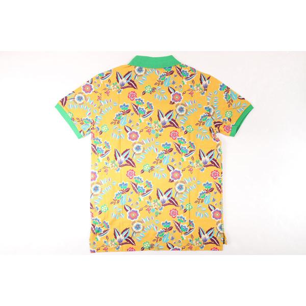ETRO （エトロ） 半袖ポロシャツ 1Y040-4059 イエローxグリーン L 【A23062】_4