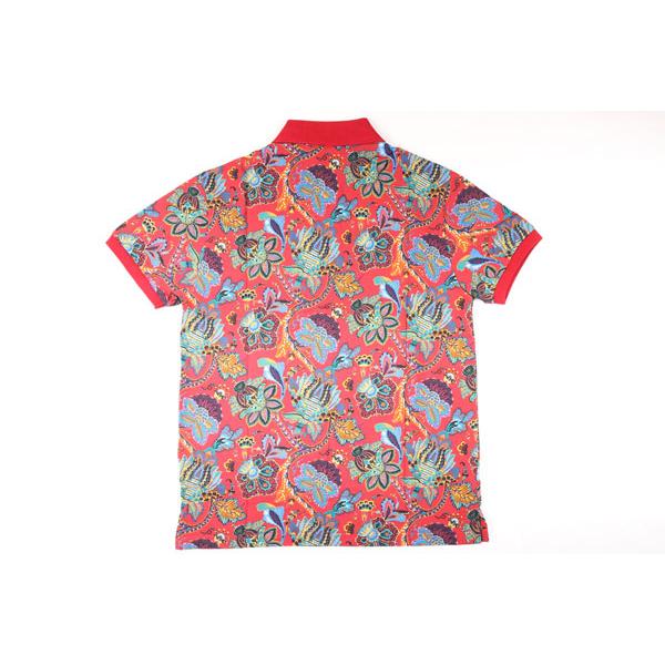 ETRO （エトロ） 半袖ポロシャツ 1Y800-4057 レッドxマルチカラー S 23072rd 【A23074】_4