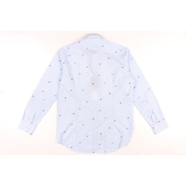 ETRO（エトロ） 長袖シャツ 1K526 ホワイトxブルー 42 25053 【A25053