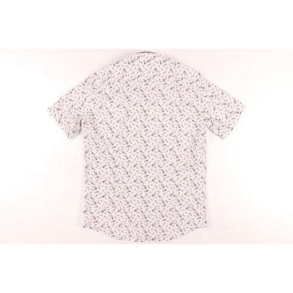 SEEKER GROOVE（シーカーグルーブ） 半袖シャツ 150 S/S ホワイト x ブラウン XS 25143 【S25143】｜utsubostock｜04