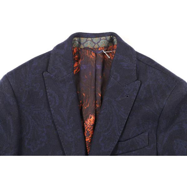 ETRO（エトロ） チェスターコート 1C824 ネイビーxブルー 48 【w25184