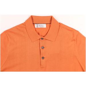 BRUNELLO CUCINELLI （ブルネロクチネリ） 半袖ポロシャツ M29800245 オレンジ 50 【S25575】_1