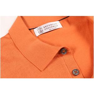 BRUNELLO CUCINELLI （ブルネロクチネリ） 半袖ポロシャツ M29800245 オレンジ 50 【S25575】_2