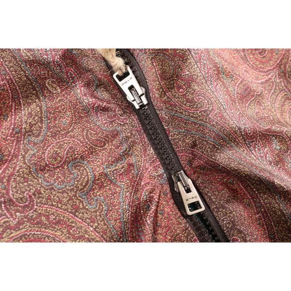 ETRO （エトロ） ブルゾン 1S800 ブラウンxレッド M 26149br 【A26150】の画像