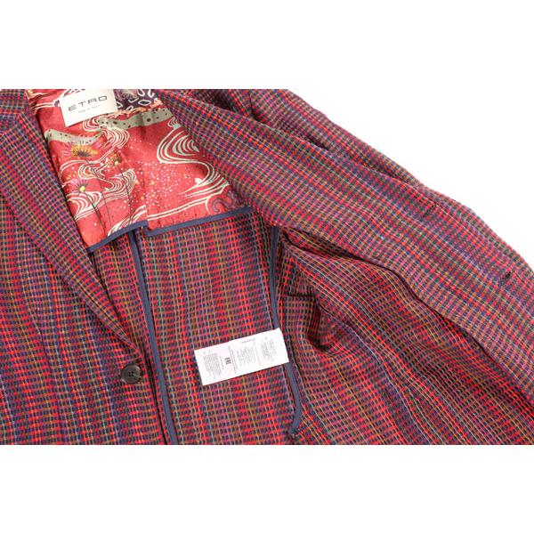 ETRO（エトロ） ジャケット 1N101 レッドxマルチカラー XL 26155 【S26157】の画像