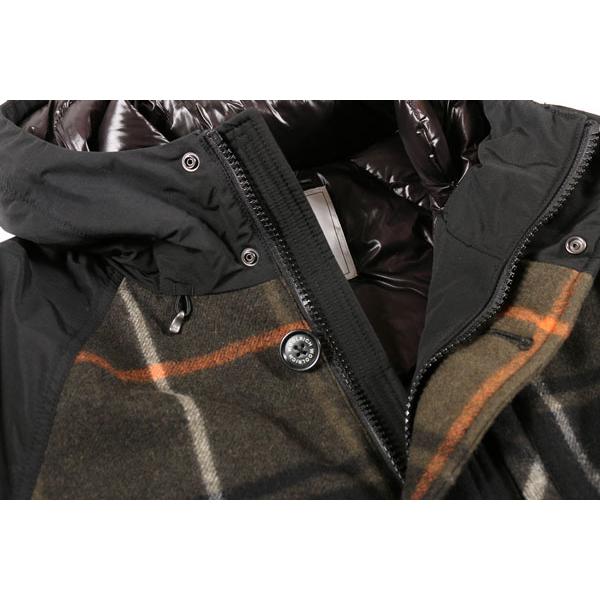 WOOL RICH （ウールリッチ） ダウンジャケット GIACCONE20 ブラックxカーキ M 【W26237】の画像