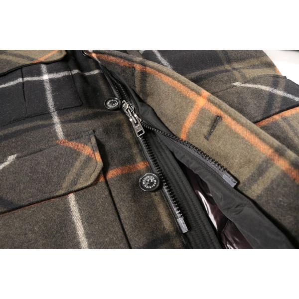 WOOL RICH （ウールリッチ） ダウンジャケット GIACCONE20 ブラックxカーキ M 【W26237】の画像