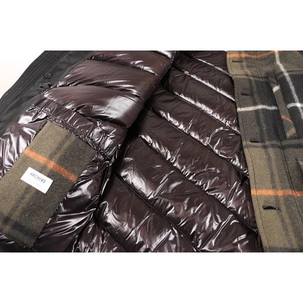 WOOL RICH （ウールリッチ） ダウンジャケット GIACCONE20 ブラックxカーキ M 【W26237】の画像