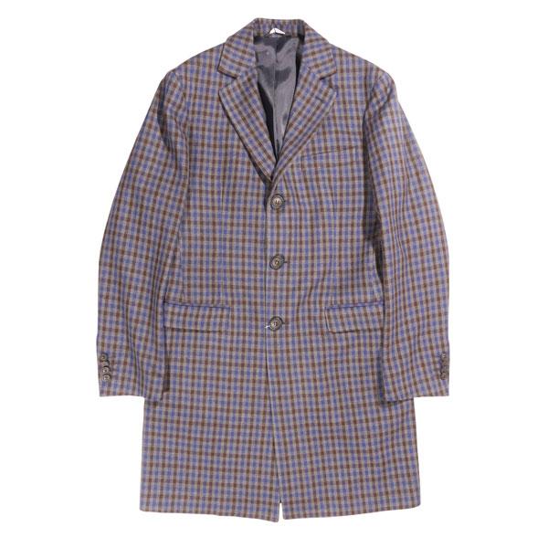 hevo（イーヴォ） コート 075I18 グレー x ブルー 46  uts2410