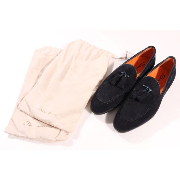 SANTONI （サントーニ） タッセルローファー B55C ネイビー 8 27445