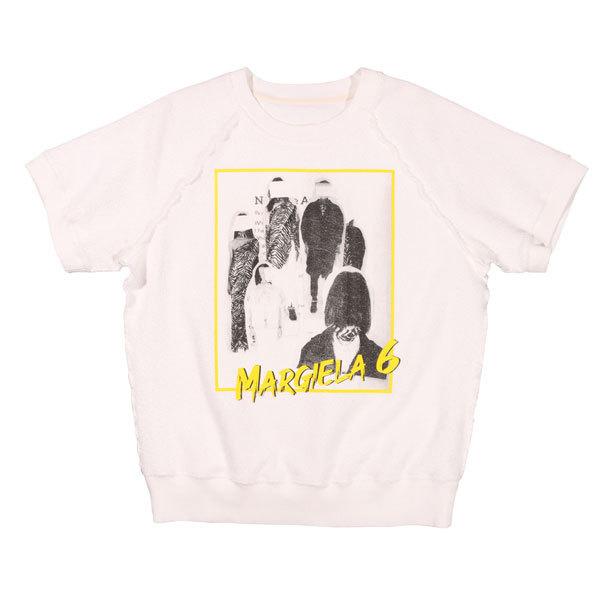 【通販激安】 メゾンマルジェラ） Margiela（エムエムシックス Maison MM6 Uネック半袖Tシャツ 27597 S ホワイト 半袖